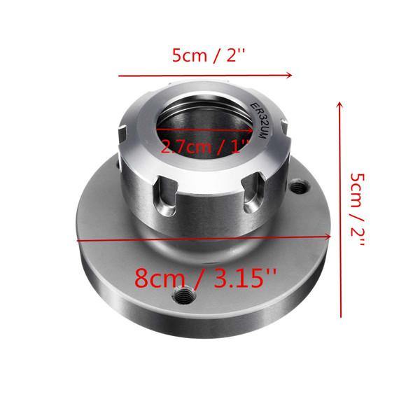 80mm Diameter ER-32 Collet Chuck Compact Lathe Tight Tolerance CNC Collect Chuck