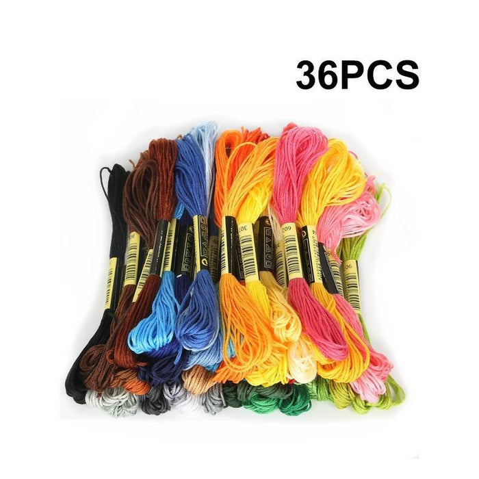 24/36/50/100/200PCS Cross Stitch Embroidery Thread 8m DIY Cotton Thread