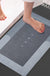 Super Absorbent Bath Mat Bathroom Rug, Non-Slip Absorbent Washable Floor Mat, Home Mat,Shower Room Mat Grey