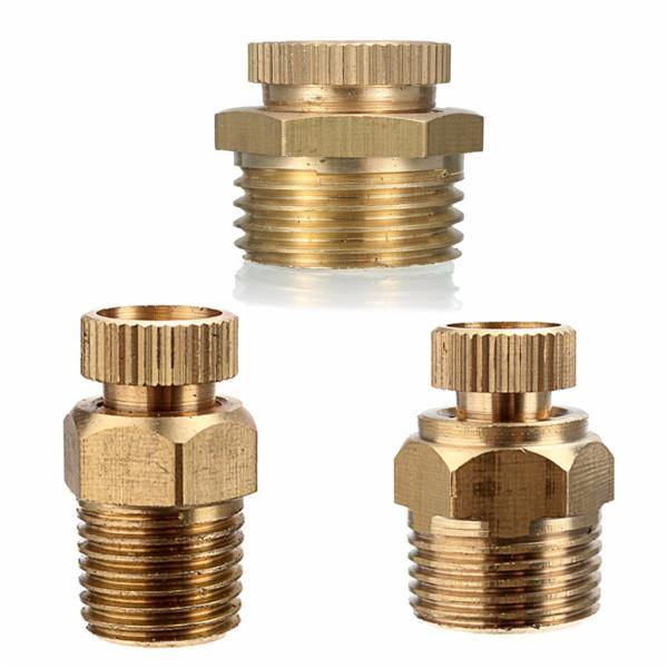 PT 1/2 3/8 1/4 Inch Brass Drain Valve Air Compressor Male Threaded Water Drain Valve