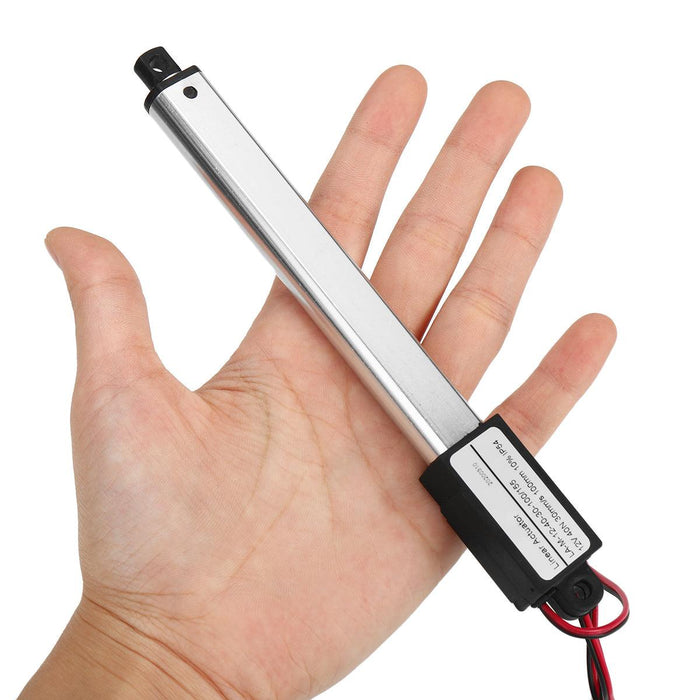 IP54 Linear Actuator 12V DC 100mm Stroke Electric Window Door Opener Linear Motor 30/15/9.5mm/s Speed