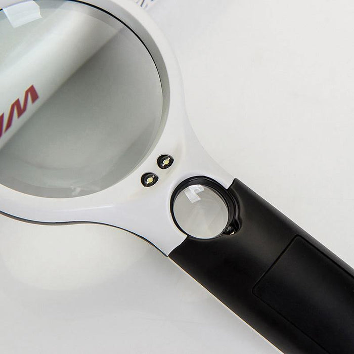 30X 12LED Lights High Magnification Magnifying Glass Double Lens Upgraded Magnifier Lamp Magnifying Glass