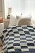 Checkerboard Lamb Fleece Casual Sofa Blanket