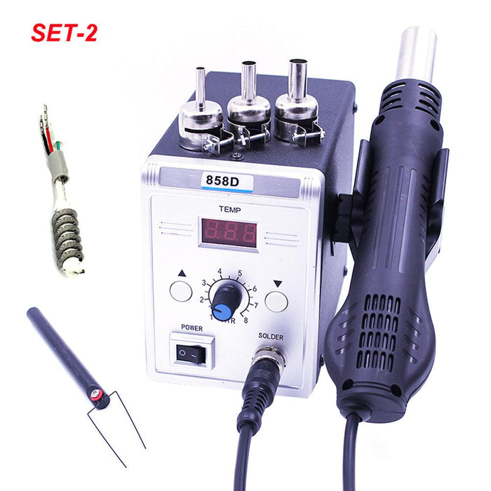 858D 700W Hot Air BGA Rework Soldering Station Electric Soldering Iron 220V / 110V for SMD SMT Welding Repair