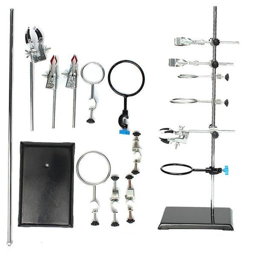 60cm Height Laboratory Iron Stand Support Flask Condenser Clamp Clip Set