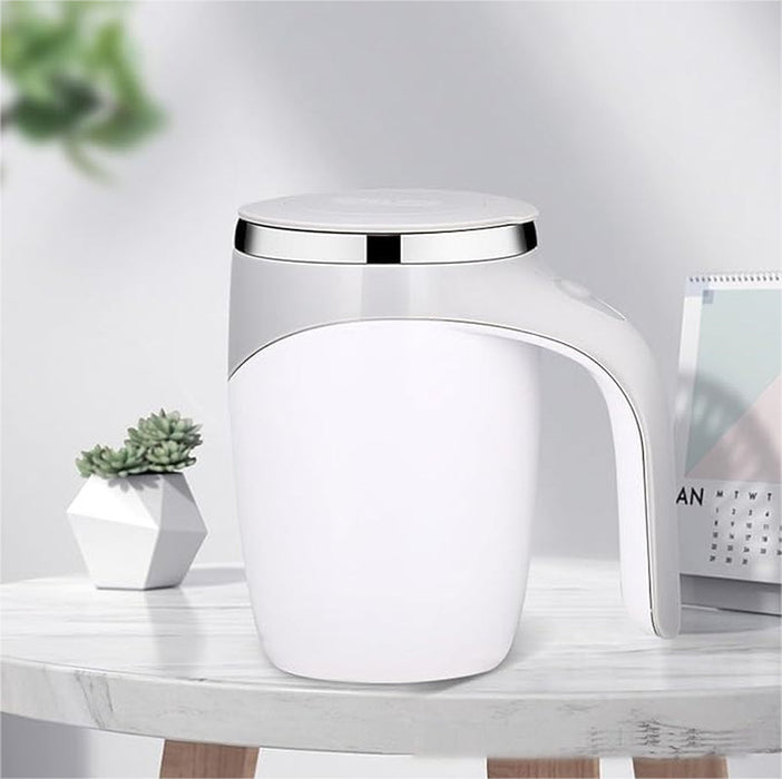 Automatic Stirring Magnetic Mug, Rechargeable Model Stirring Coffee Cup, Electric Stirring Cup, Lazy Milkshake Rotating Cup for Home Kitchen