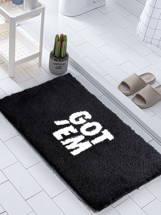 Feblilac Fun Quotation Mat for Bathroom Bedroom Front Door, Got En Rug