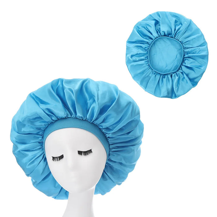 Extra Large Satin Bonnet Women Big Size Silk Bonnet Sleep Night Cap Bonnet Hat Bonnet Satin Cheveux Nuit Bonnets for Women