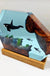 Creative Resin Wooden Killer Whale Small Night Lamp Decorative Crafts