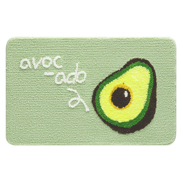 Lovely Avocado and Lemon Bath Mat