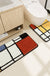 Feblilac Colorful Geometric Square Tufted Bathroom Mat Toilet U-Shaped Floor Mat