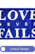 Feblilac Blue Background Love Never Falls Tufted Bath Mat