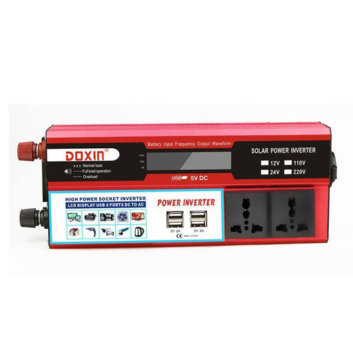 Display 2000W P eak Power Inverter 4USB Digital Inverter DC 12V/24V to AC 220V Modified Sine Wave Car Converter