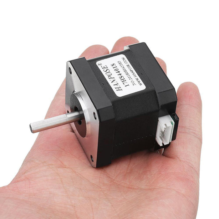 HANPOSE 17HS4401-S 40mm Nema 17 Stepper Motor 42 Motor 42BYGH 1.7A 40N.cm 4-lead Motor for 3D printer CNC Laser