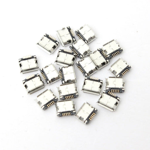 20Pcs Micro USB Type B Female Socket 5 Pin SMT SMD DIP Jack Connector Port