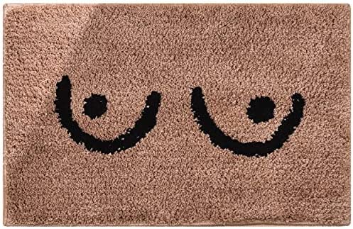 Feblilac Cute Naked Brown Boobs Bath Mat 40*60cm, 50x80cm Clearance Sale