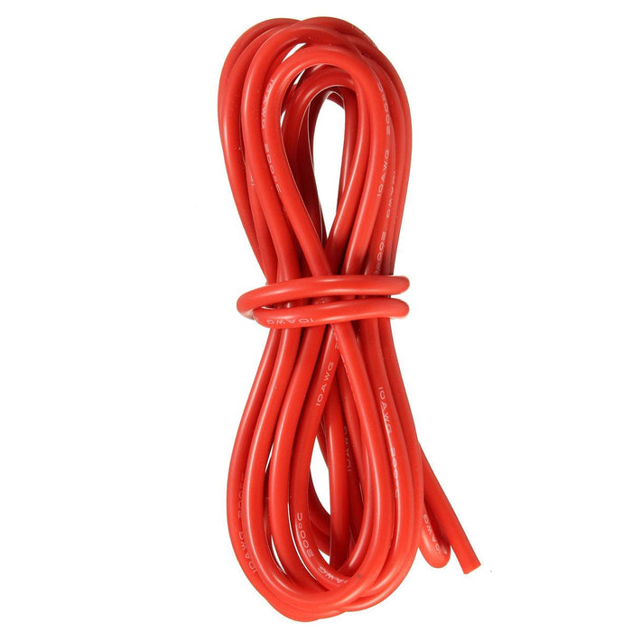 DANIU 5 Meter Red Silicone Wire Cable 10/12/14/16/18/20/22AWG Flexible Cable