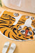 Feblilac Cute Soft Tiger Shaped Animals Tufted Bath Mat