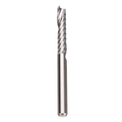 Drillpro 3.175mm Single Flute End Mill Cutter Carbide CNC Router Bit Milling Cutter