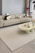 Solid Color Wool-Woven Area Rug, Wabi-Sabi Style Carpet for Living Room Bedroom