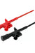 2Pcs Red DANIU P5004 Professional Insulated Quick Test Hook Clip High Voltage Flexible Testing Probe - Red