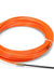 Cable Push Puller Reel Conduit Nylon Snake Fish Tape Wire Orange 4mm 15m