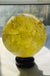 Citrine Ball Decoration Rough Stone Polished Home Office