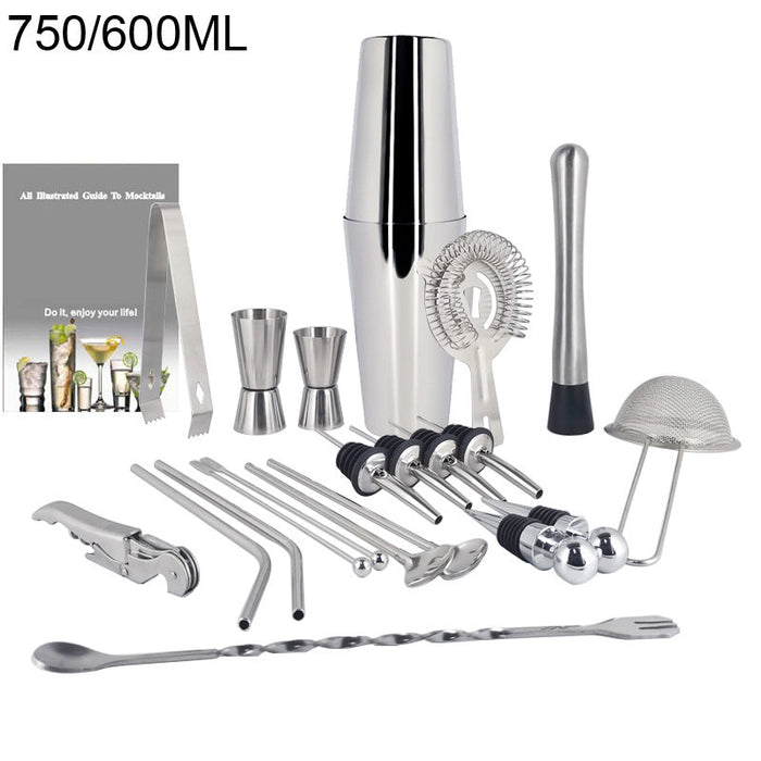 Boston Cocktail Shaker Bar Tools Wine Mixer Set