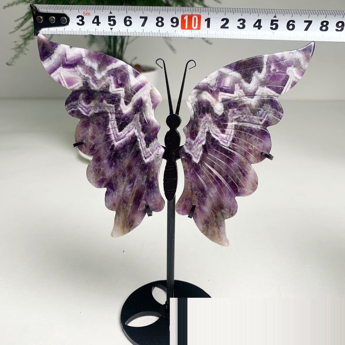 Fantasy Purple Butterfly Wings Water Butterfly Carving Home Decoration