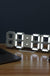 3D Alarm Clock LED Date Display Digital Temperature Snooze Table Wall Hanging