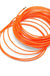 Cable Push Puller Reel Conduit Nylon Snake Fish Tape Wire Orange 4mm 15m