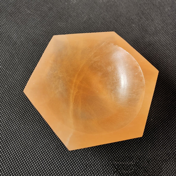 Crystal Orange Plaster Bowl Decoration