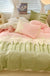 Cute Floral Rabbit Cotton Four-piece Set Pastoral Cotton Quilt Cover Bed Sheet Three-piece Set