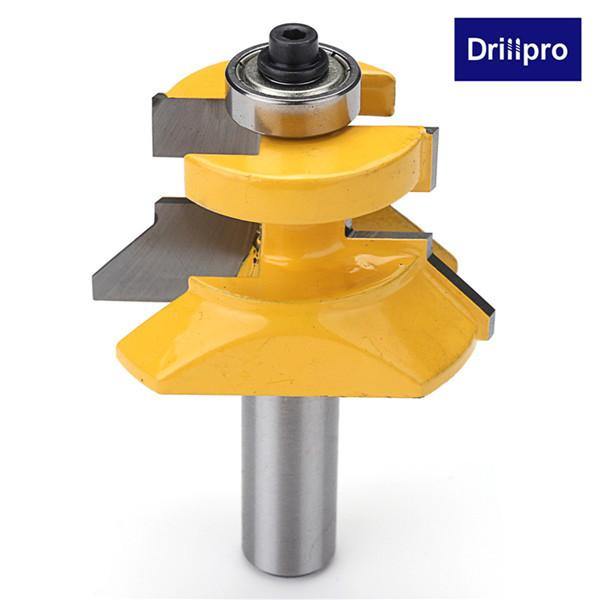 Drillpro RB34 1/2 Inch Shank Matched Tongue Groove V-notch Router Bit