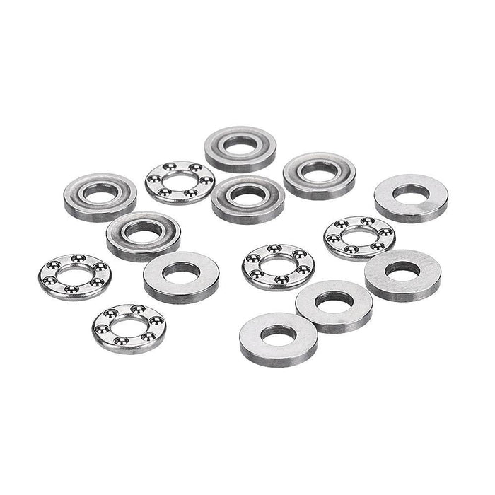 Machifit 5pcs Flat Thrust Ball Bearing ID. 2.5/3/4/6/7/8mm Mini Miniature Bearings F25-6 F3-8 F4-10