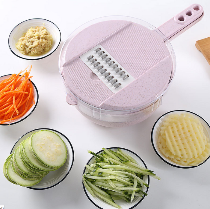 8 In 1 Mandoline Slicer Vegetable Slicer Potato Peeler Carrot Onion Grater With Strainer Vegetable Cutter Kitchen Accessories