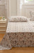 Cotton Printed Bed Sheet Single Item Pastoral Style Flower Single Piece