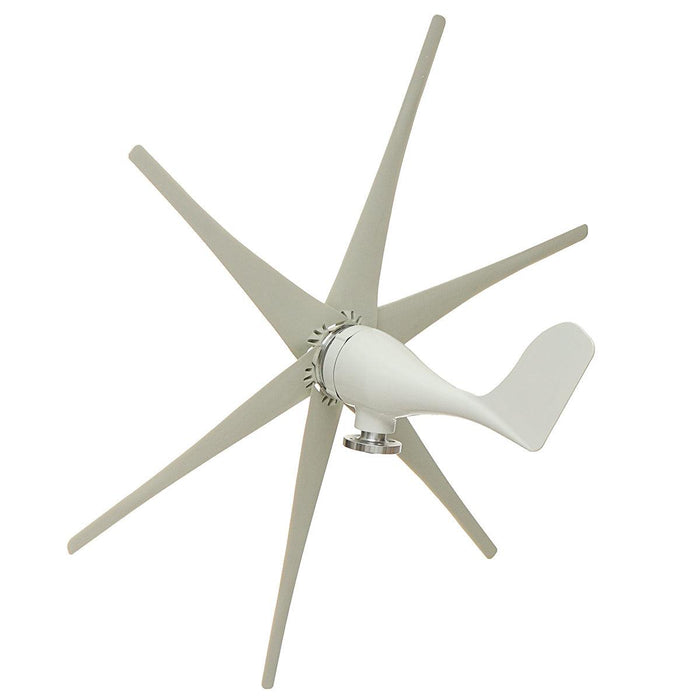 800W Peak 6 Blades 12V/24V/48V Horizontal Wind Turbine Generator Residential Home