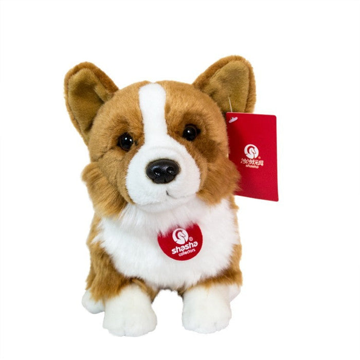 Corgi Action Dog Plush Toy Cute Corgi Simulation Animal