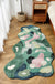 Feblilac Green Moss Tufted Bedroom Mat