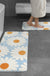 Feblilac Daisy Flower Tufted Bath Mat Set