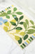 Feblilac Green Yellow and Blue Leaves Bath Mat