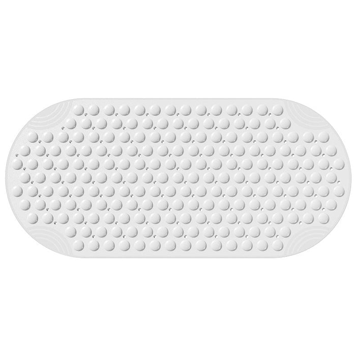 Feblilac TPE Blue/Grey/White Checkboard Stereoscopic Vision Suction Cups Tub Rug, Anti Slip Bathtub Mats