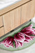 Feblilac Semi-Circular Pink Tulip Tufted Bathmat