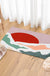 Feblilac Snow Mountain and Red Sun Tufted Bath Mat