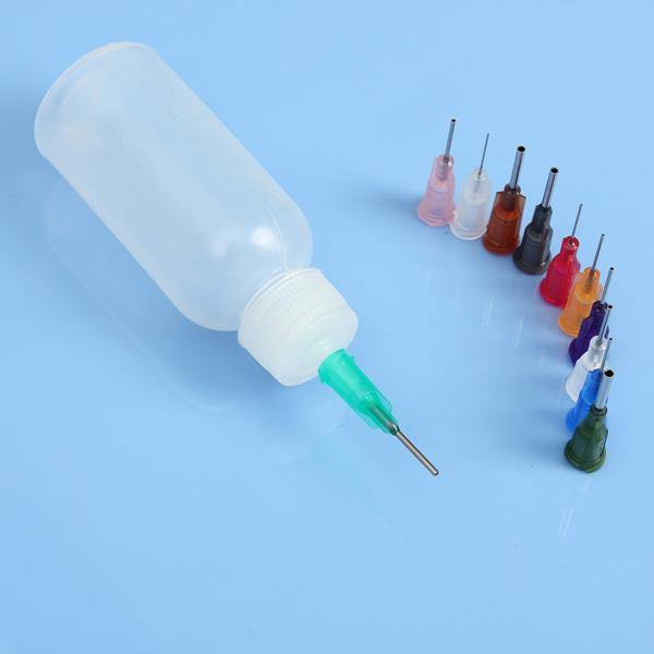 DANIU 50ml Needle Dispenser Bottle for Rosin Solder Flux Paste + 11 Needles