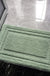 Feblilac Rectangular Simple Solid Memory Foam Tufted Bath Mat