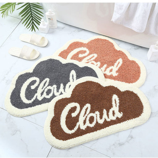 Feblilac Cute the Cloud Tufted Bath Mat