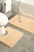 Feblilac Solid Tufted Bathroom Mat Toilet U-Shaped Floor Mat