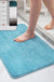 Feblilac Rectangular Solid Short Plush Tufted Bath Mat